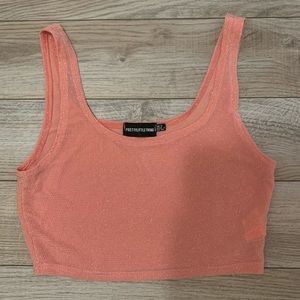 Pink Sparkly Crop Top